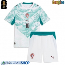 Maglie da calcio Portogallo Bernardo Silva #10 Seconda Maglia Bambino Mondiali 2026  Manica Corta (+ Pantaloni corti)